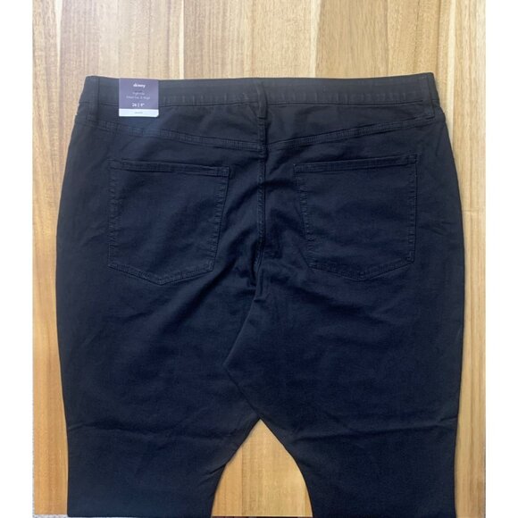 Ava & Viv Womens Plus Size High Rise Black Skinny Denim Jeans Stretch Size 26 - Picture 7 of 11